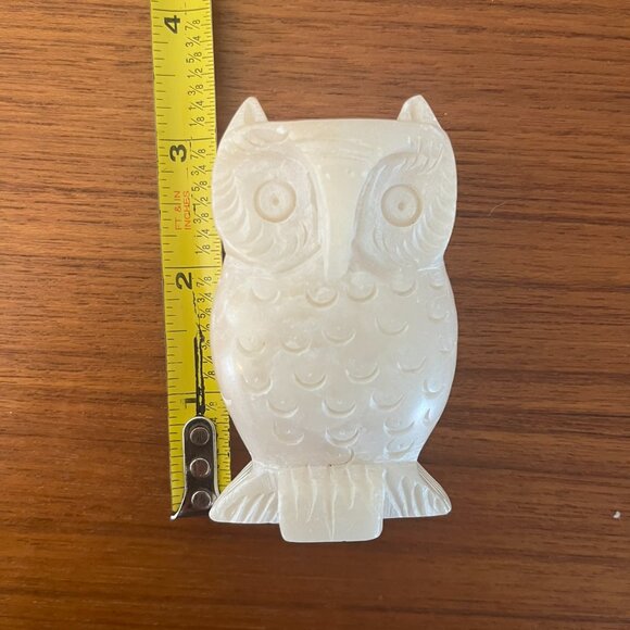 Vintage Carved Stone Owl - Picture 4 of 4